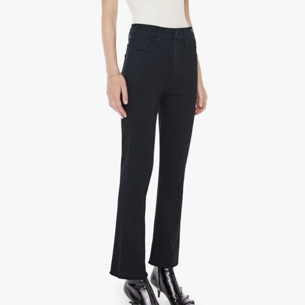 Mother The Hustler Ankle Fray Not Guilty Black Jeans Women’s 28
